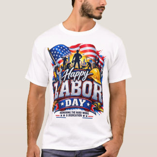 Camiseta Feliz Día del Trabajo – Trabajo duro y dedicación 