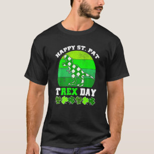 Camiseta Feliz Día del Trébol de Pat Trex Dinosaur Patricks