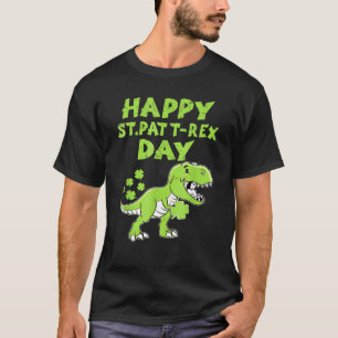 Camiseta Feliz Día del Trébol de St Pat Dino St Patricks Da
