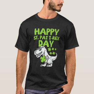 Camiseta Feliz Día del Trébol de St Pat Dino Toddler Boys S