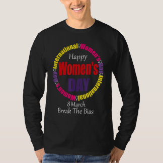 Camiseta Feliz Día Internacional de la Mujer 8 de marzo de 
