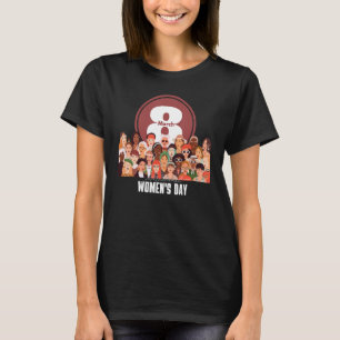 Camiseta Feliz Día Internacional de la Mujer 8 de marzo de