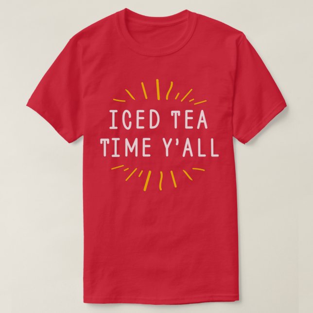 Camiseta Feliz Día Internacional del Té con té helado 2022 (Diseño del anverso)