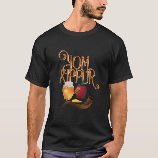 Camiseta Feliz Día Judío de Yom Kippur (Anverso)
