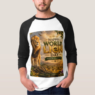 Camiseta Feliz Día Mundial del León |