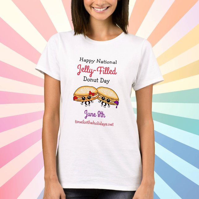 Camiseta Feliz Día Nacional de Donut, lleno de gelatina - 8 (Subido por el creador)