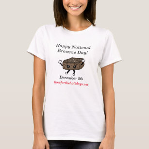 Camiseta Feliz Día Nacional de la Brownie - 8 de diciembre