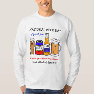 Camiseta Feliz Día Nacional de la Cerveza - 7 de abril