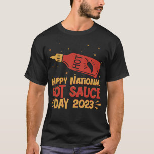 Camiseta Feliz Día Nacional de la Salsa Caliente 2023 Pepp
