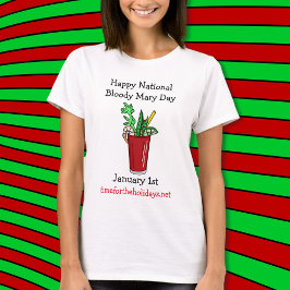 Camiseta Feliz Día Nacional de la Sangrienta María el 1 de 