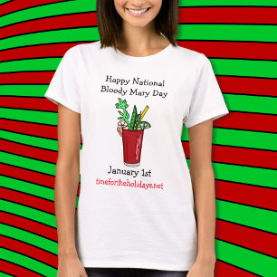 Camiseta Feliz Día Nacional de la Sangrienta María el 1 de