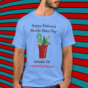 Camiseta Feliz Día Nacional de la Sangrienta María el 1 de 