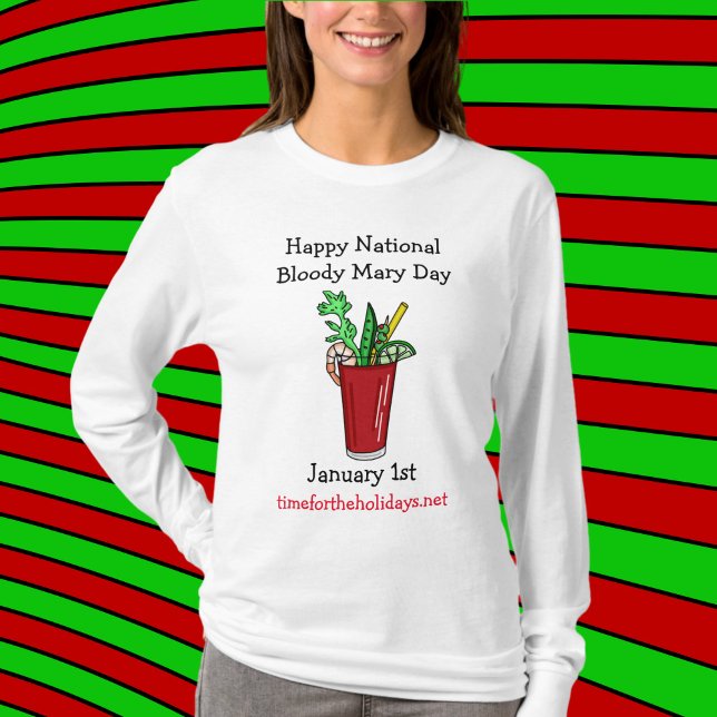 Camiseta Feliz Día Nacional de la Sangrienta María Enero (Subido por el creador)