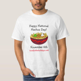 Camiseta Feliz Día Nacional de los Nachos, 6 de noviembre