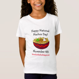 Camiseta Feliz Día Nacional de los Nachos, 6 de noviembre