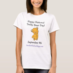 Camiseta Feliz Día Nacional del Oso de Teddy feriado