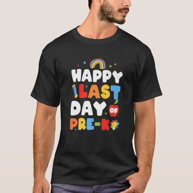 Camiseta Feliz Día Pasado De Los Chicas De Niños Preescolar (Anverso)