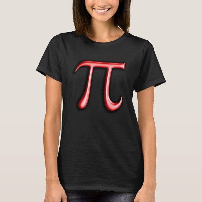 Camiseta Feliz Día Pi 14 Marzo Símbolo Pi Rojo 3 14 Ciencia (Anverso)