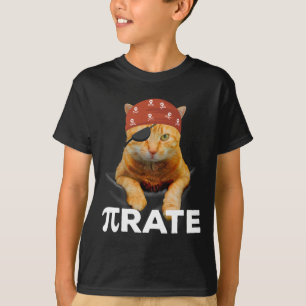 Camiseta Feliz Día Pi 3.14 Símbolo Pi Pirata Gato
