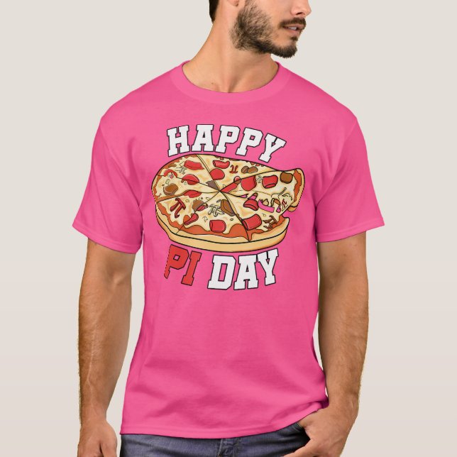 Camiseta Feliz Día Pi Día Pie Día Pizza Matemáticas Pi Símb (Anverso)