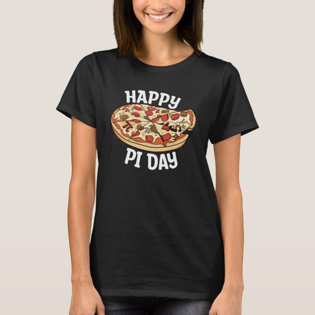Camiseta Feliz Día Pi Día Pie Día Pizza Matemáticas Pi Símb (Anverso)