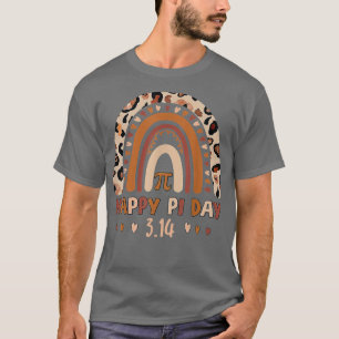 Camiseta Feliz Día Pi Mathemic Math Teacher Gift Leopard 