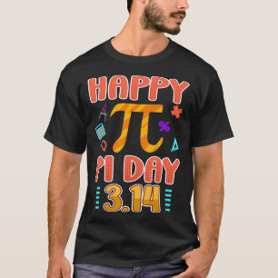 Camiseta Feliz Día Pi Mathemical Teacher Rainbow Funny Pi D