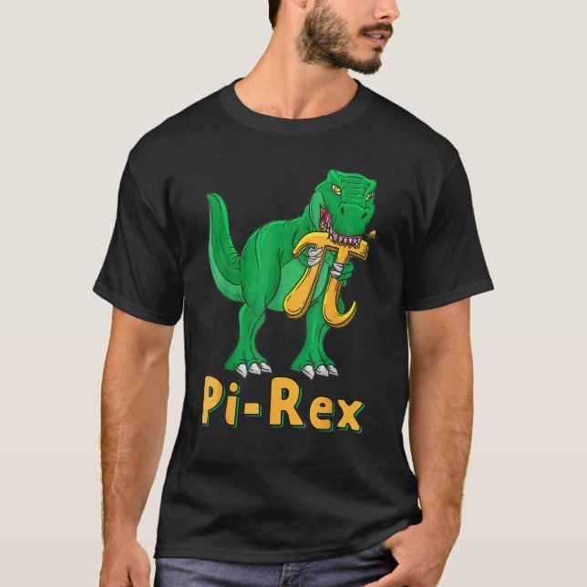 Camiseta Feliz Día Pi-Rex Dinosaur T-Rex Pi Day Math Studen (Anverso)