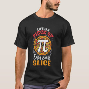 Camiseta Feliz Día Pi Vida Pie Pizza Pastel Foodie Matemáti
