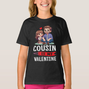 Camiseta Feliz día, primo de familia es mi San Valentín