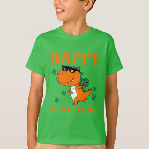 Camiseta Feliz Día St. Pat-Rex Diez Gracioso Dinosaurio Irl