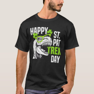 Camiseta Feliz Día St Pat-Rex Divertido niño pequeño Dino S
