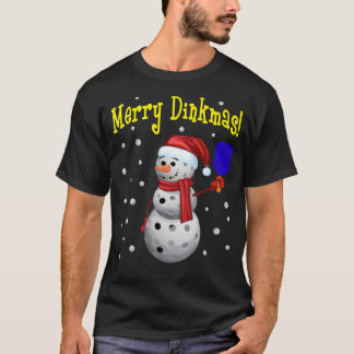 Camiseta Feliz Dinkmas - Snowman de bolas de pollo