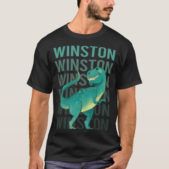 Camiseta Feliz Dinosaurio Winston (Anverso)