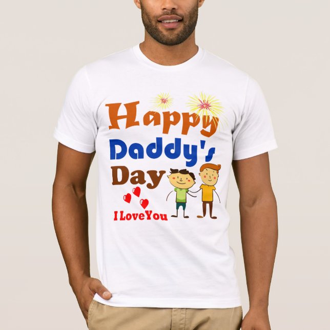 Camiseta Feliz diseño del día de papá (Anverso)
