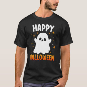 Camiseta Feliz disfraz de Halloween Spooky Boo Ghost Spider