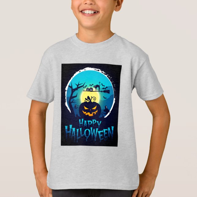 Camiseta Feliz disfraz de Halloween T-Shirt (Anverso)