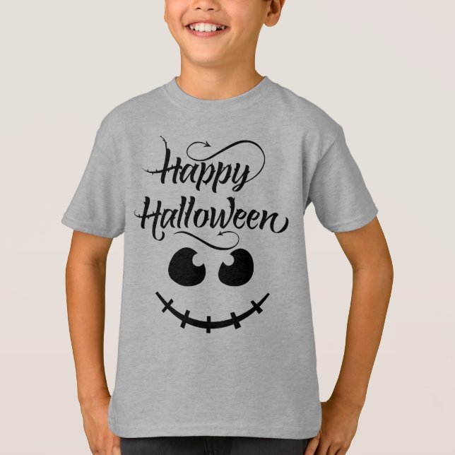 Camiseta Feliz disfraz de Halloween T-Shirt (Anverso)