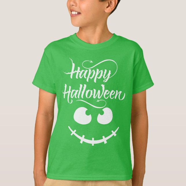 Camiseta Feliz disfraz de Halloween T-Shirt (Anverso)
