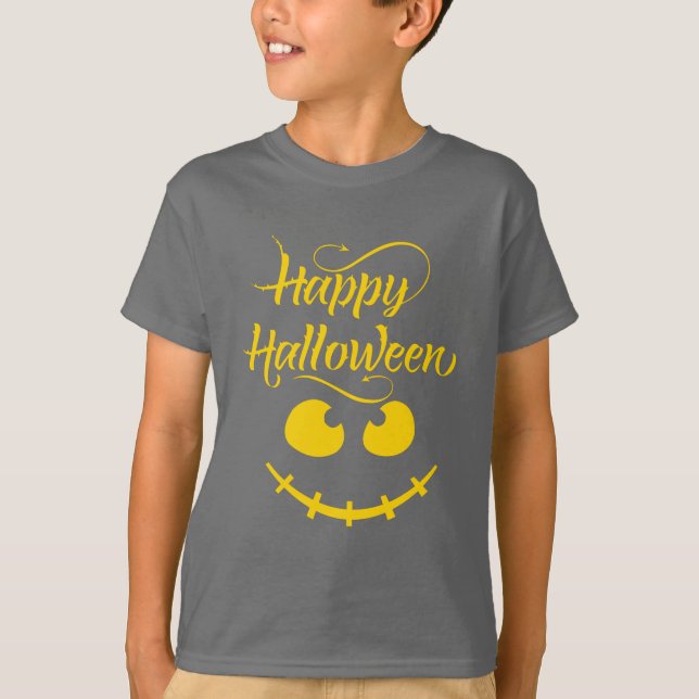 Camiseta Feliz disfraz de Halloween T-Shirt (Anverso)
