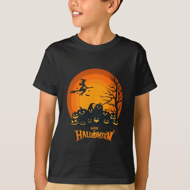 Camiseta Feliz disfraz de Halloween T-Shirt (Anverso)