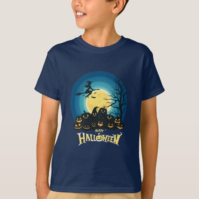 Camiseta Feliz disfraz de Halloween T-Shirt (Anverso)