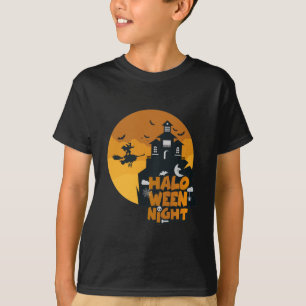 Camiseta Feliz disfraz nocturno de Halloween para los niños