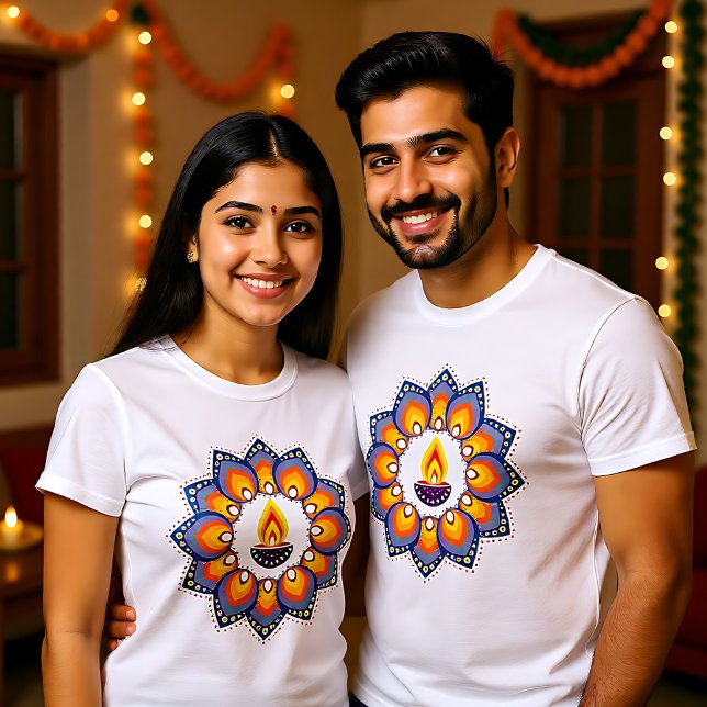 Camiseta Feliz Diwali (🎆❤️Happy Diwali T-Shirt)