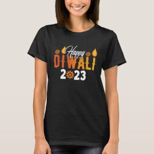 Camiseta Feliz Diwali 2023 Festival De Luces Indio Hindú
