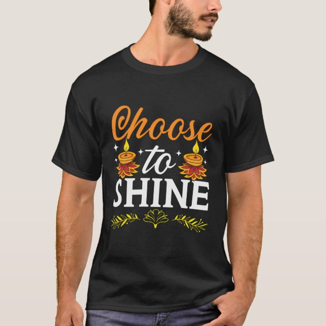 Camiseta Feliz Diwali Deepavali Diwali Festival India Hind (Anverso)