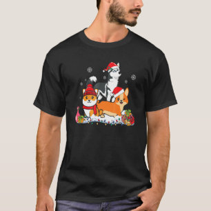 Camiseta Feliz Dogmas lindo perro Navidad Perro
