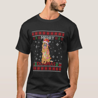 Camiseta Feliz Dogmas Pastor Alemán Xmas Perro Santa H