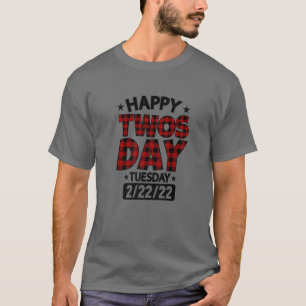 Camiseta Feliz domingo 2022 Profesor 2-22-22 Buffal de dos