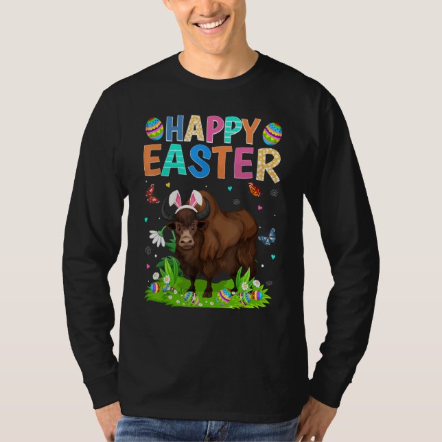 Camiseta Feliz Domingo de Pascua de Bison (Anverso)